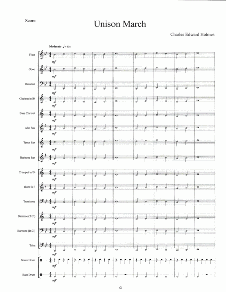 Unison March--Score image number null