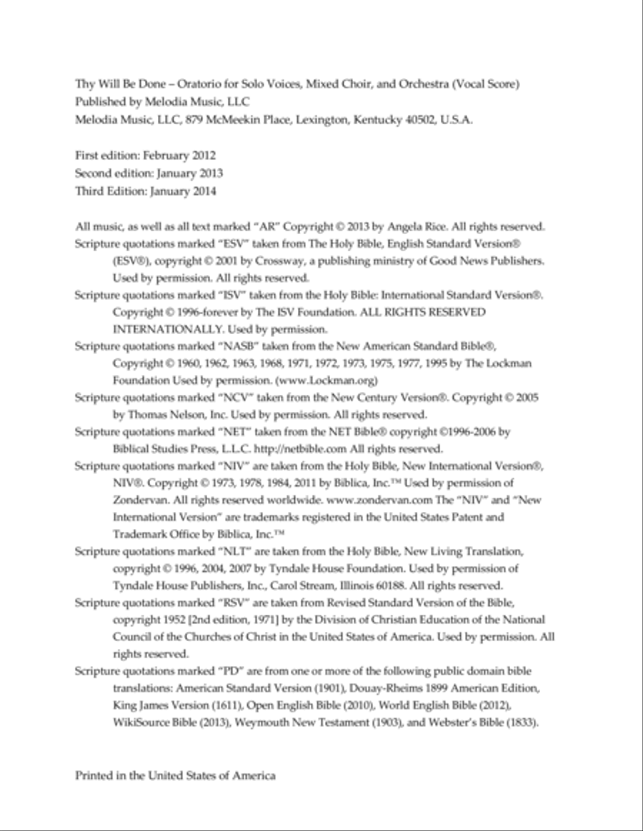 Thy Will Be Done Easter Oratorio 4-Part scores gallery preview page 2