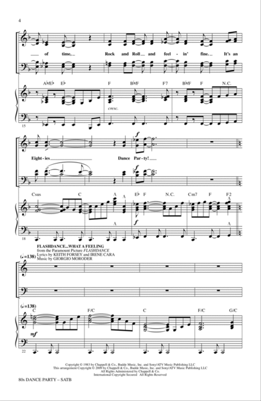 80s Dance Party (Medley) 80s Dance Party (Medley) 4-Part scores gallery preview page 3