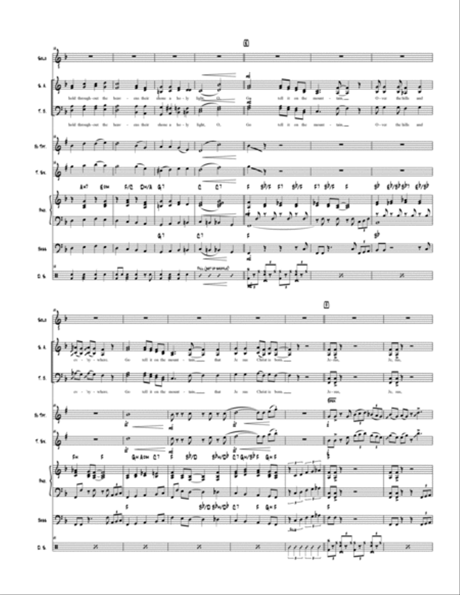 Go Tell A Wonderful Child - Choir and Quintet 4-Part scores gallery preview page 6