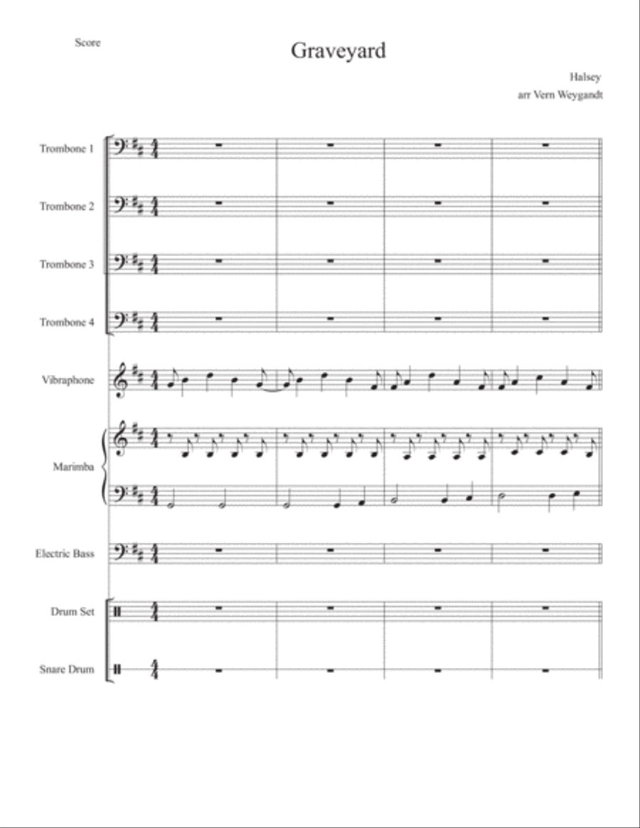 Graveyard Graveyard Small Ensemble scores gallery preview page 2