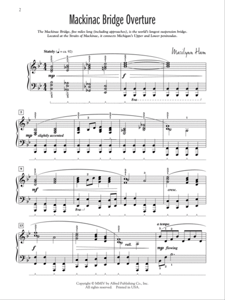 Michigan Images Piano Solo scores gallery preview page 2