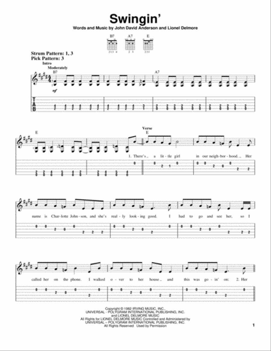 Swingin' Electric Guitar scores gallery preview page 1