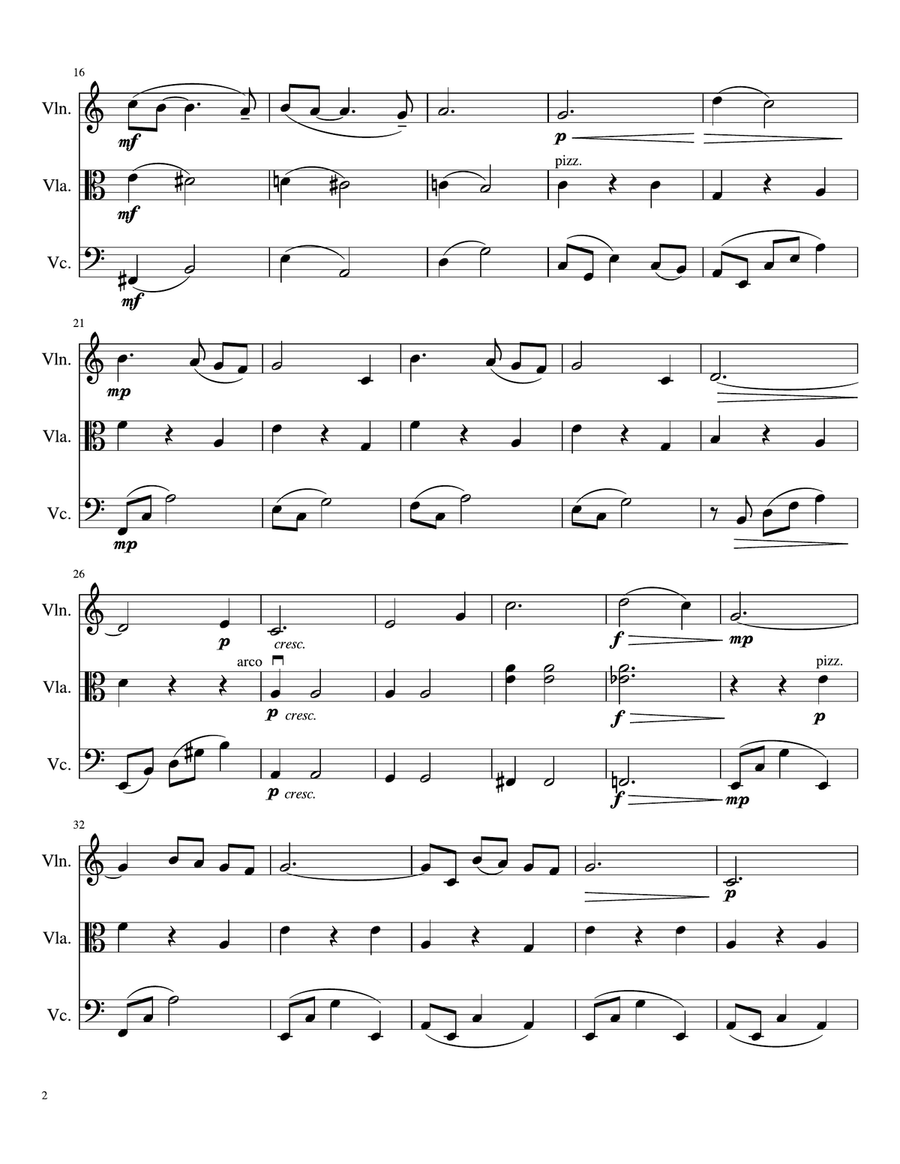 Moon River String Trio scores gallery preview page 3
