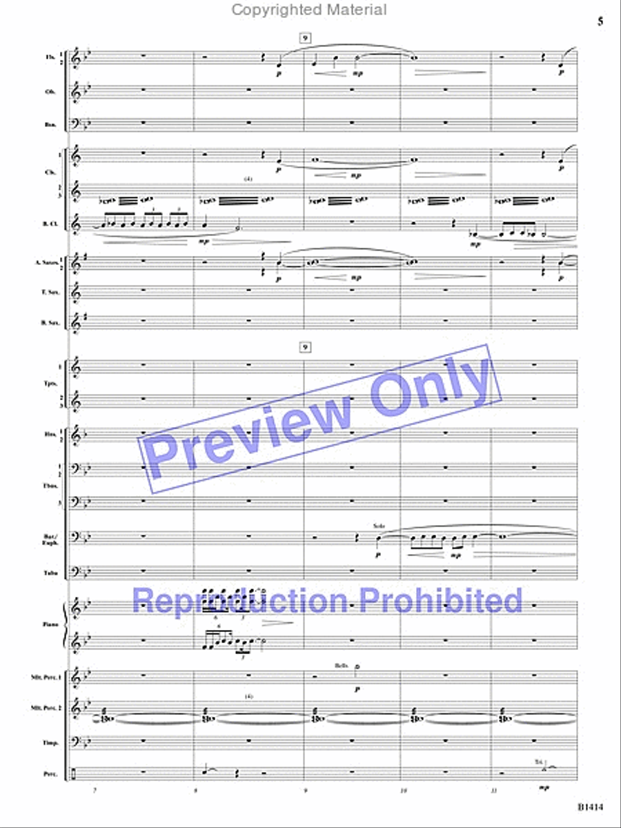 Kindred Spirits Concert Band scores gallery preview page 3