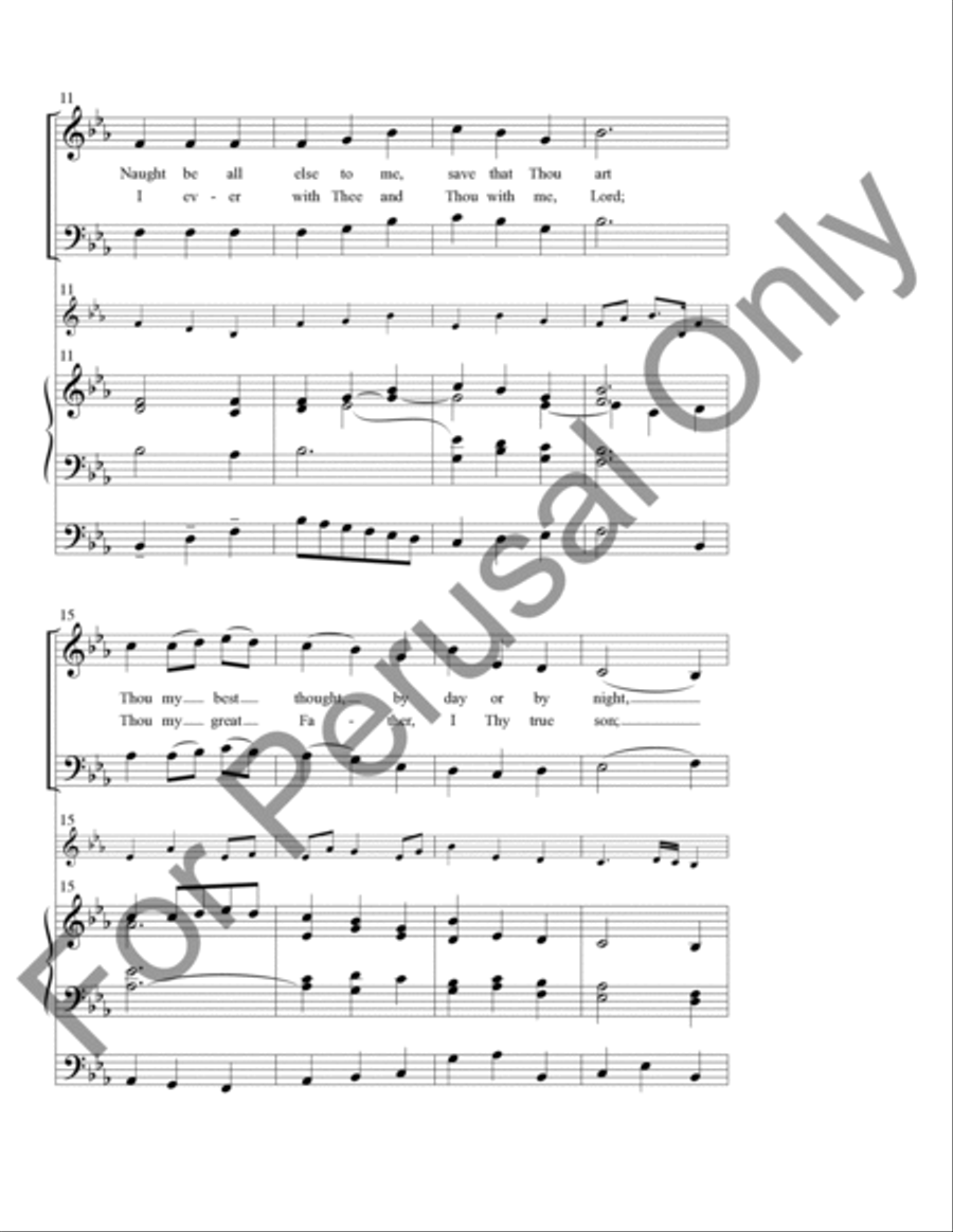 Be Thou My Vision 4-Part scores gallery preview page 3