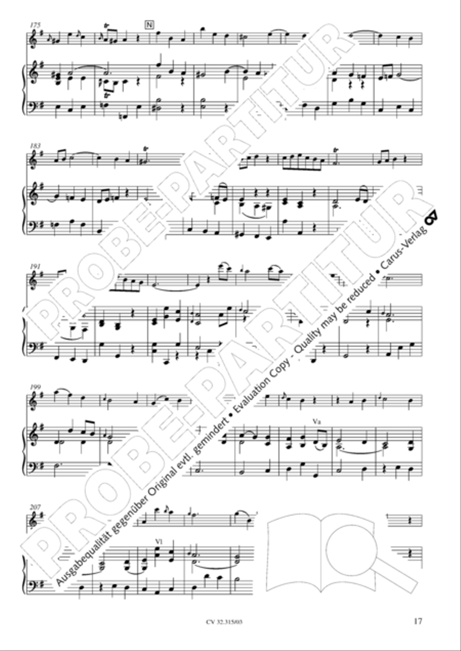 Flute concerto in D major (Flotenkonzert in D) Flute scores gallery preview page 18