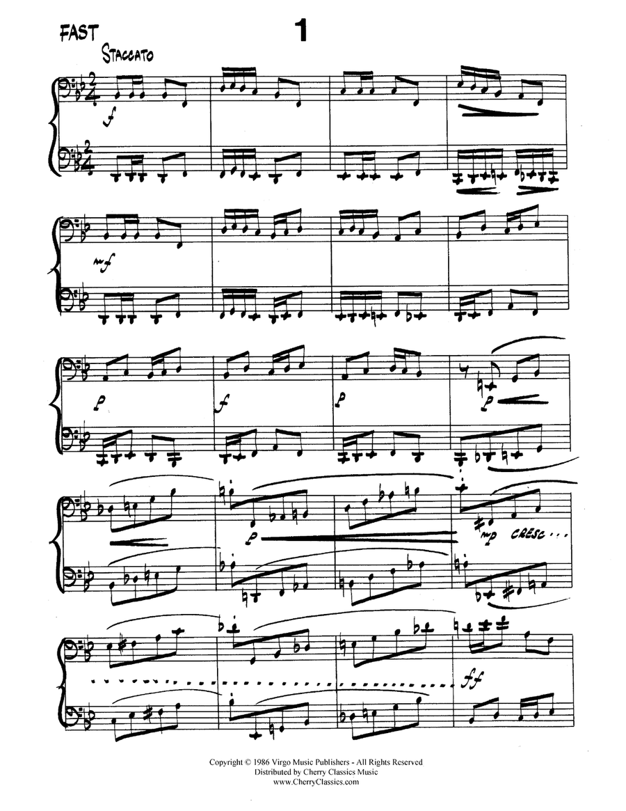 Ten Duets for Bass Trombone or Tuba Brass Duet scores gallery preview page 2