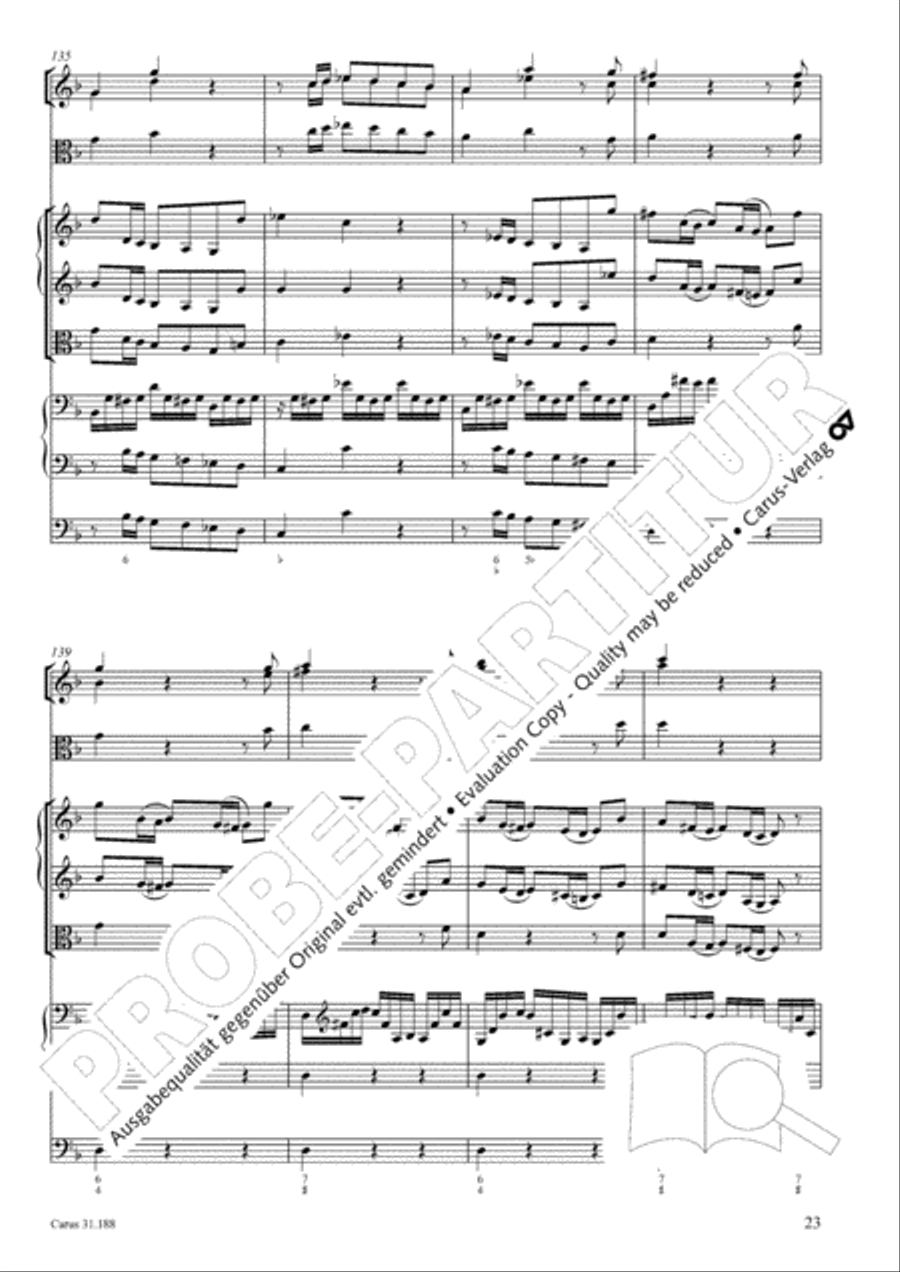 I have placed all my confidence (Ich habe meine Zuversicht) 4-Part scores gallery preview page 24
