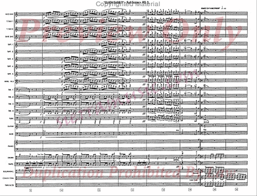 Quien Sabe? (Who Knows?) Jazz Ensemble scores gallery preview page 3