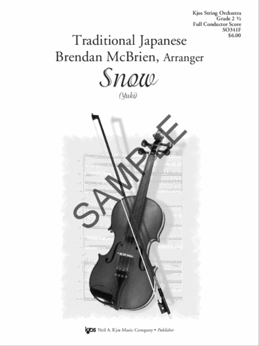 Snow (Yuki) - Score String Orchestra scores gallery preview page 2