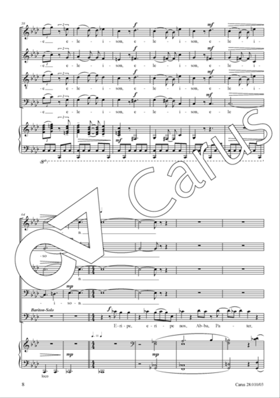Missa ad maiorem Dei gloriam Divisi scores gallery preview page 9