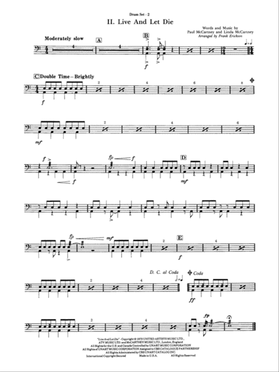 James Bond Suite (Medley): Drums Concert Band scores gallery preview page 2
