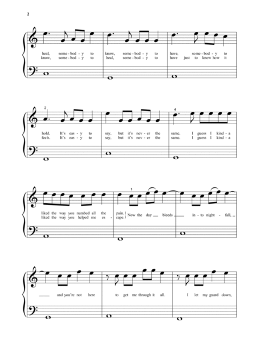 Someone You Loved Piano Solo scores gallery preview page 2