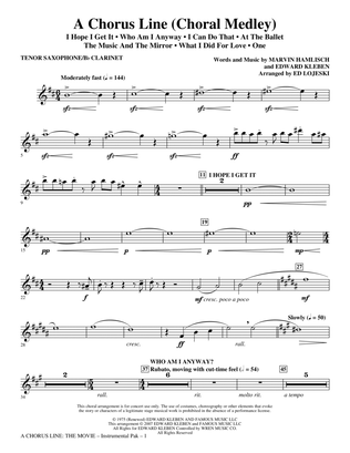 Book cover for A Chorus Line (Medley) (arr. Ed Lojeski) - Reed 1