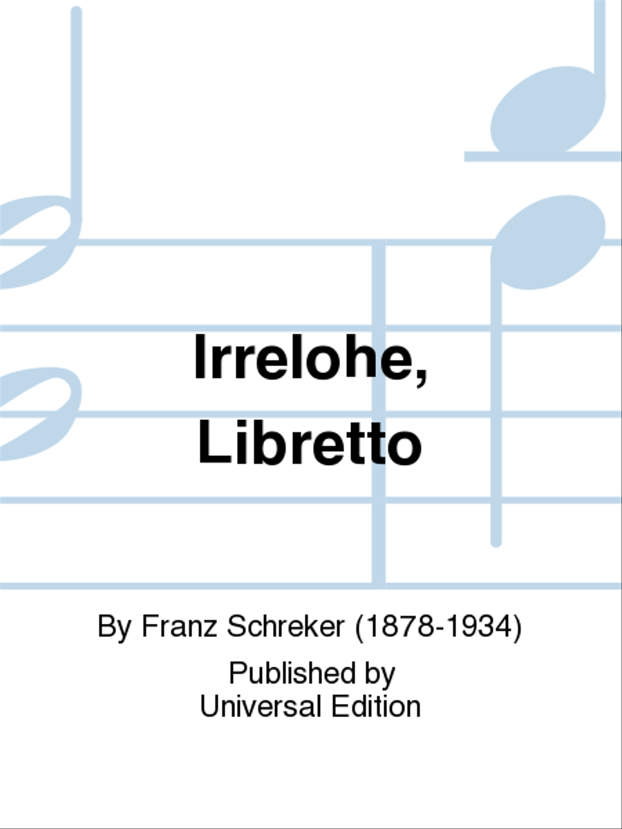 Irrelohe, Libretto Libretti scores gallery preview page 1