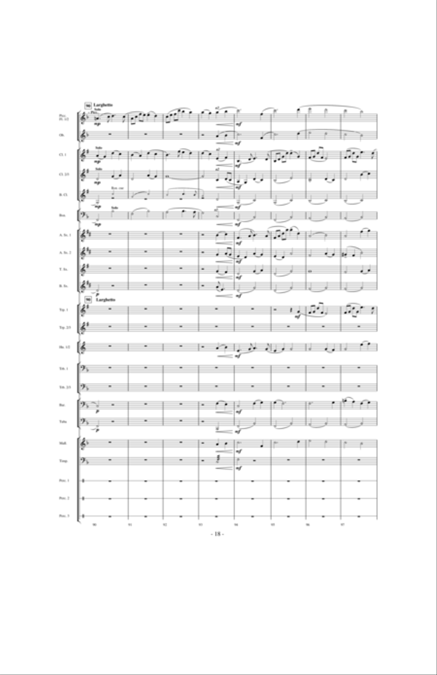 Beyond the Higher Skies Concert Band scores gallery preview page 17