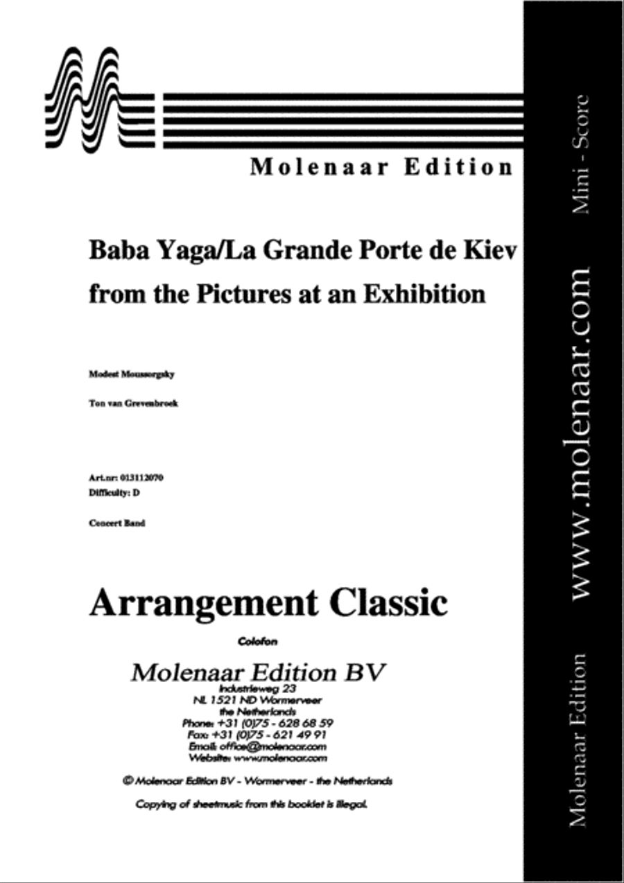 Baba Yaga/La Grande Porte de Kiev Concert Band scores gallery preview page 2