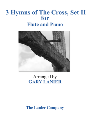 Book cover for Gary Lanier: 3 HYMNS of THE CROSS, Set II (Duets for Fute & Piano)