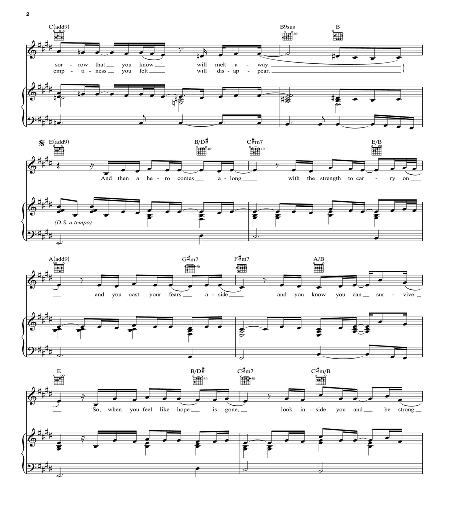 Hero Acoustic Guitar scores gallery preview page 2