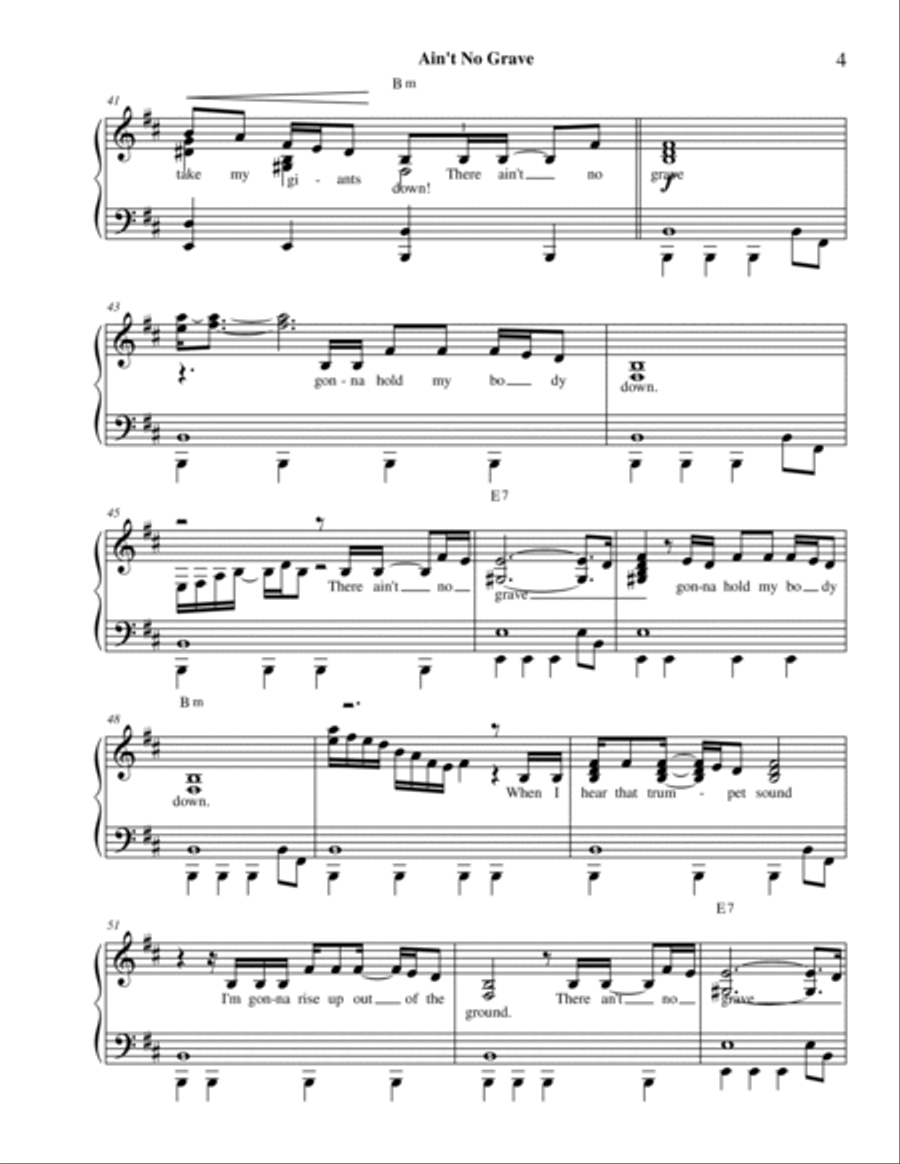 Ain't No Grave Voice scores gallery preview page 5