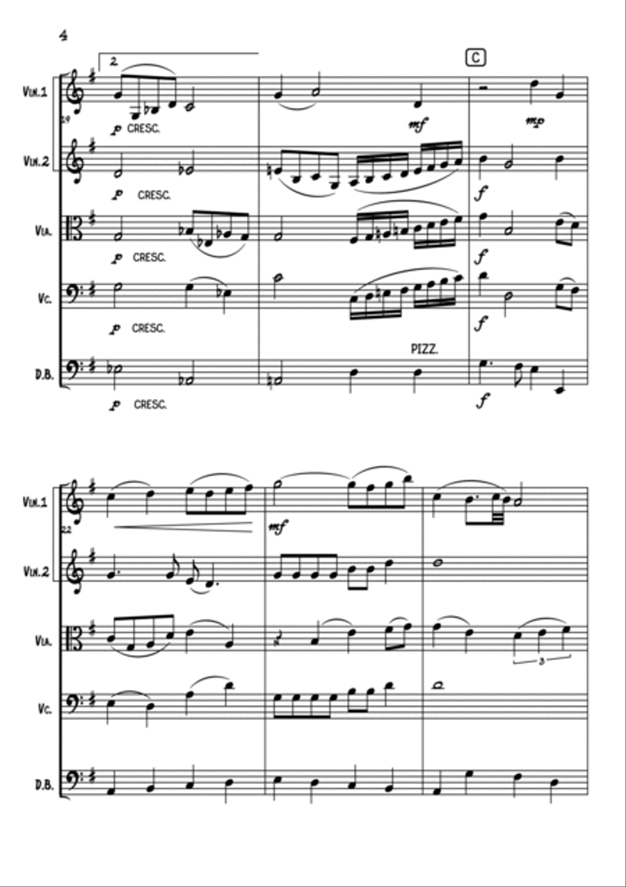 Swing Low, Sweet Chariot Swing Low, Sweet Chariot String Orchestra scores gallery preview page 5
