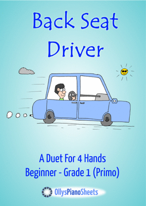 Book cover for Back Seat Driver - Latin Cha Cha - Piano Duet (4 Hands)