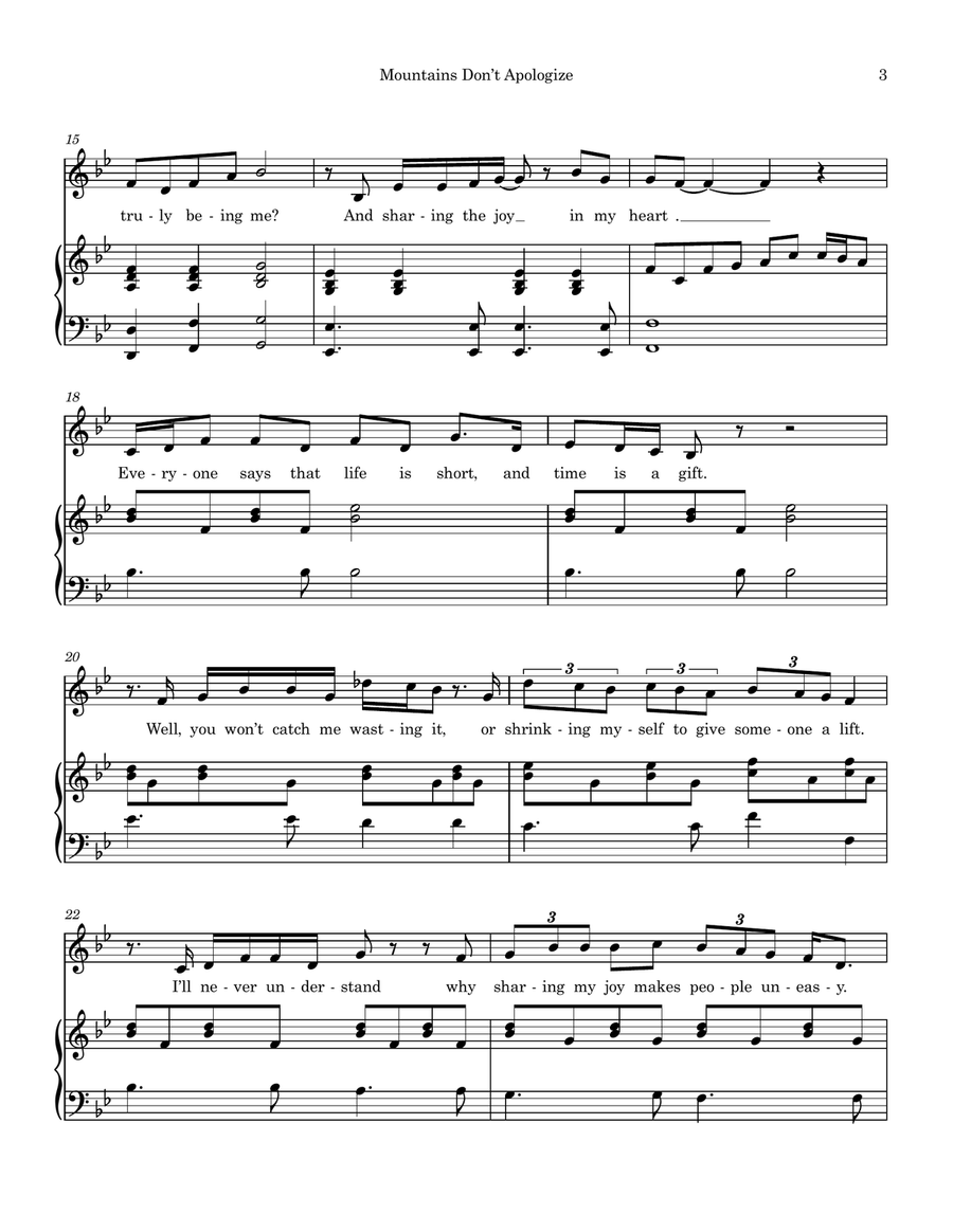 Mountains Don't Apologize - Artsy Girls Voice scores gallery preview page 3