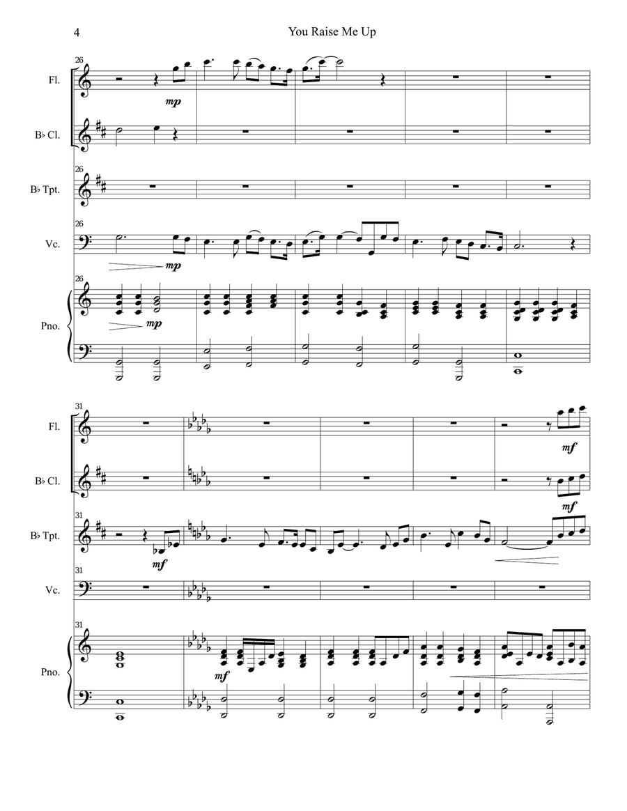 You Raise Me Up You Raise Me Up Small Ensemble scores gallery preview page 4