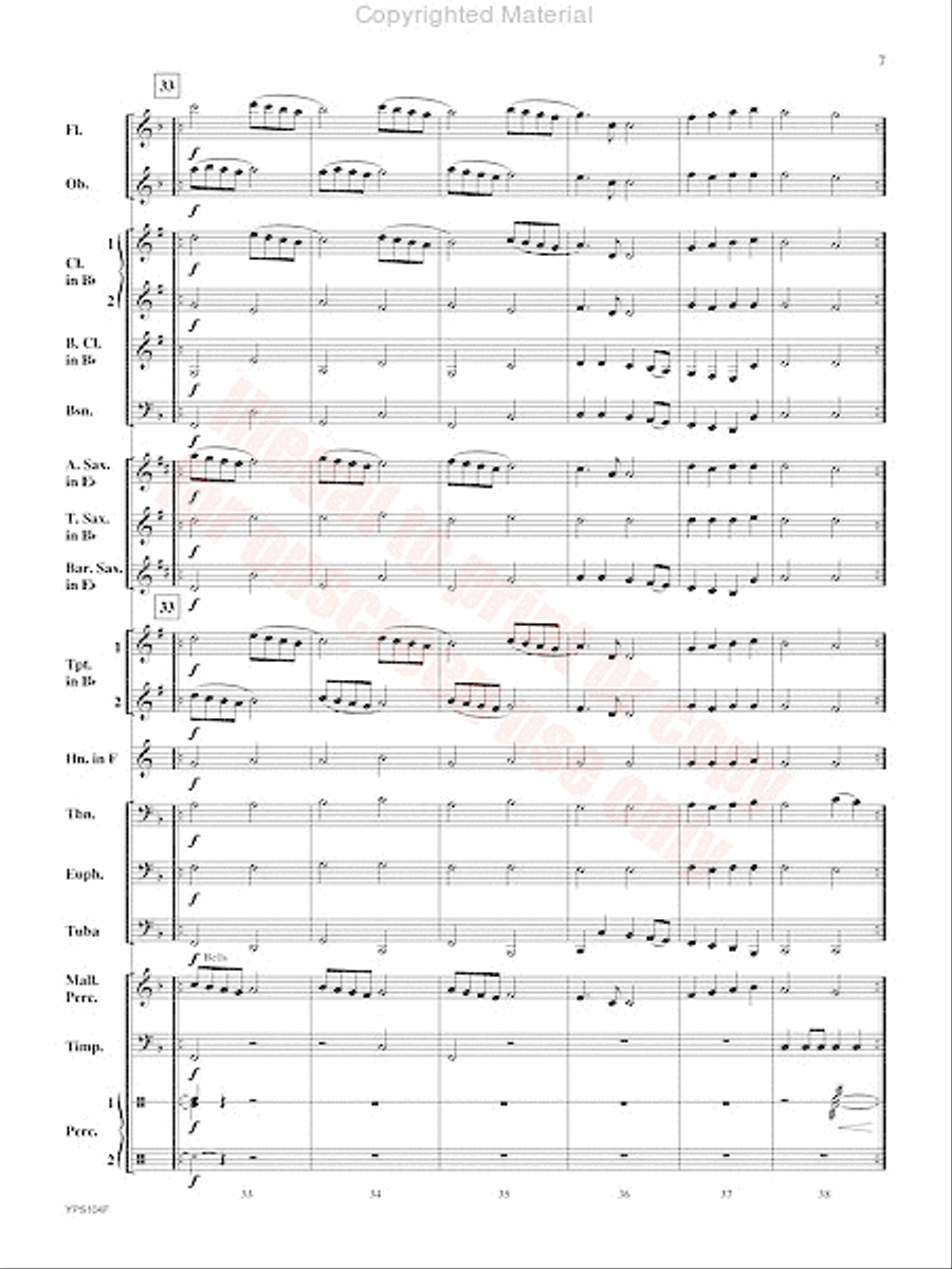 Angels in the Bleak Midwinter Concert Band scores gallery preview page 8