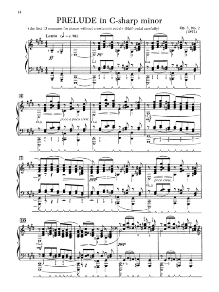 Rachmaninoff -- Fantasy Pieces, Op. 3