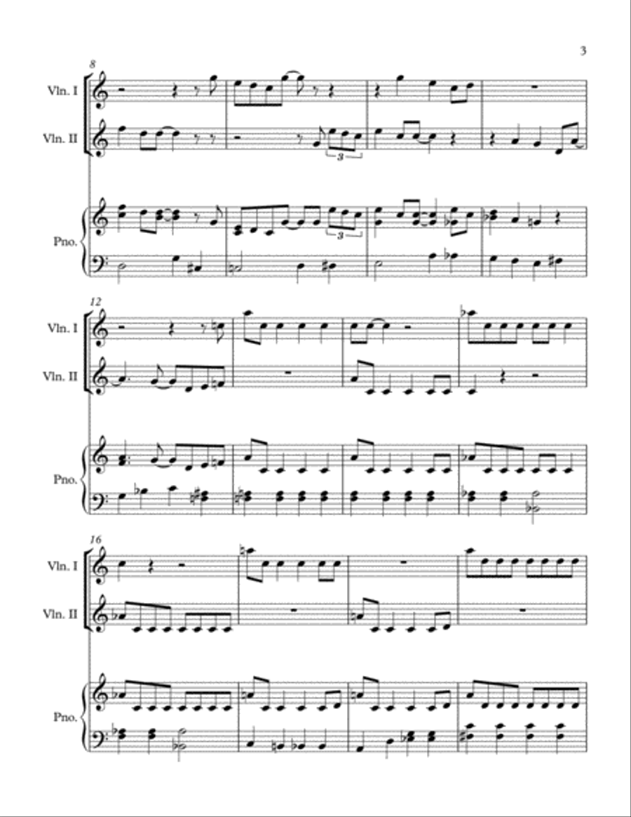 Baby, It's Cold Outside Baby, It's Cold Outside String Duet scores gallery preview page 3