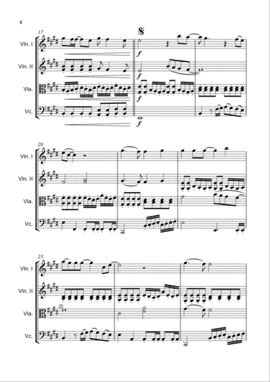 Always String Quartet scores gallery preview page 6