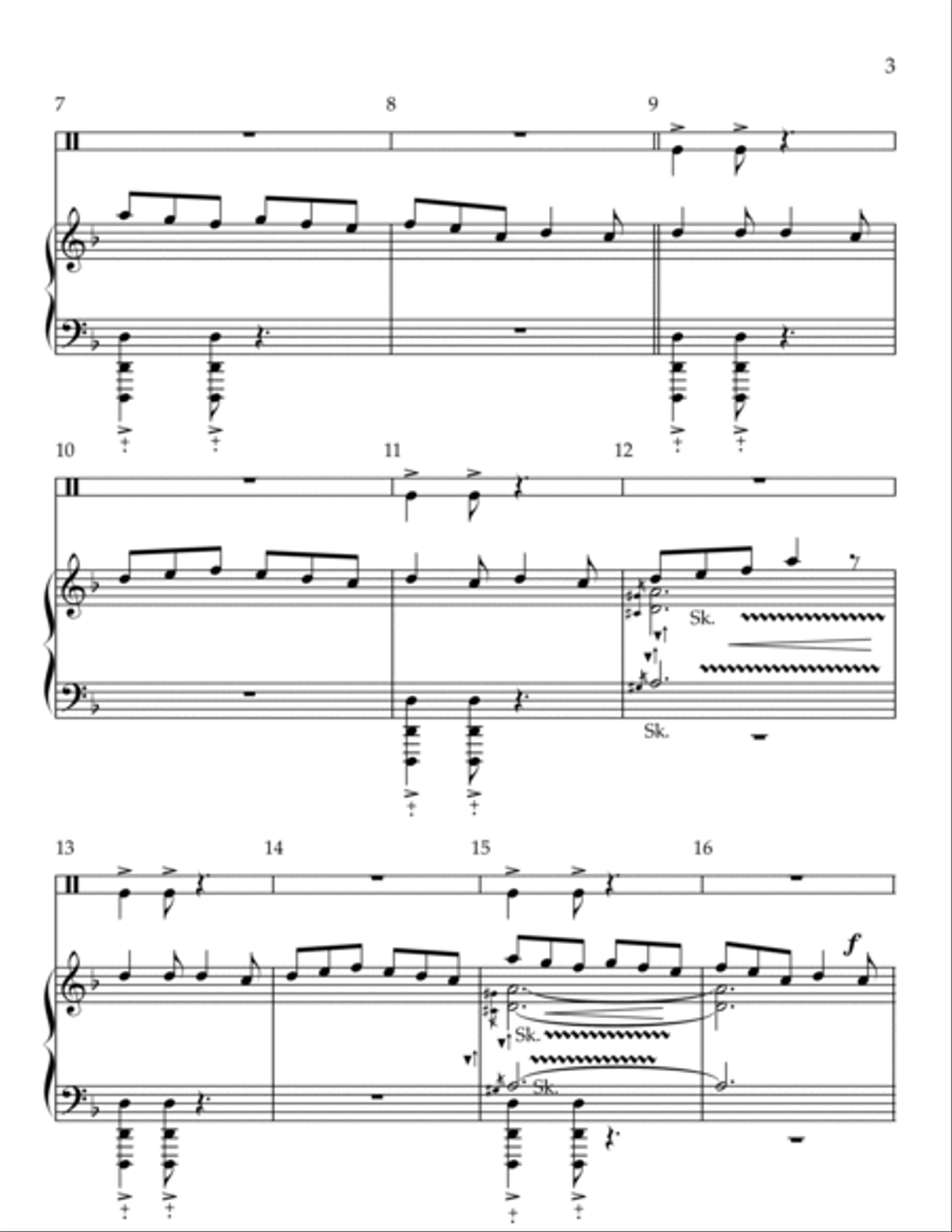 I'm Shipping Up To Boston Handbell Choir scores gallery preview page 3