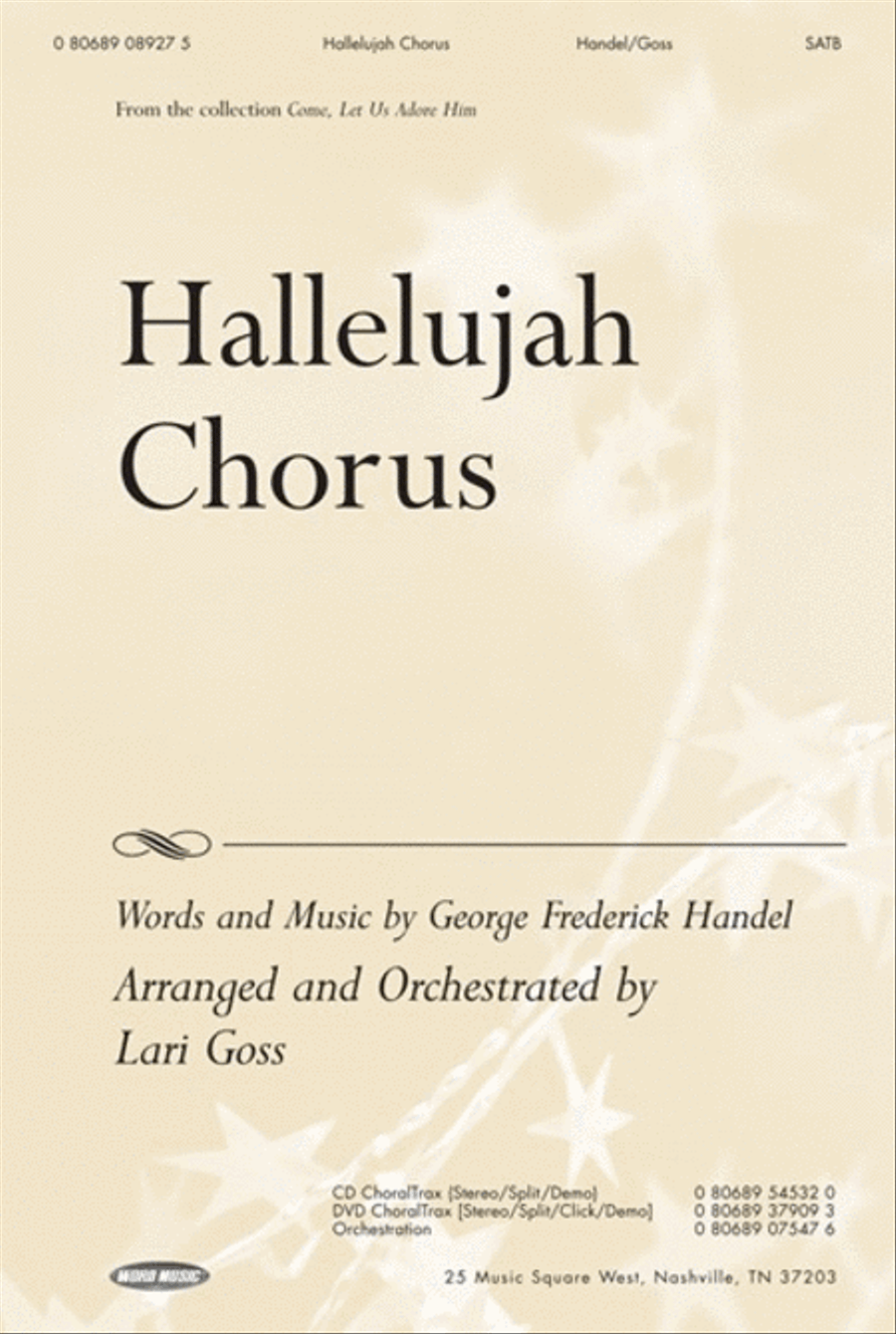 Hallelujah Chorus - DVD ChoralTrax Choir scores gallery preview page 1