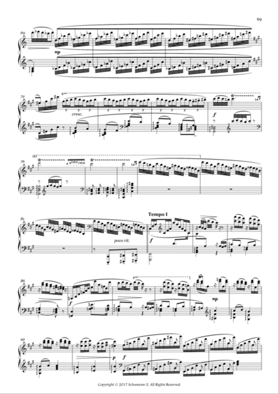 Reminiscences of New York,Bk.2,No.20:Habanera Sentimental Piano Solo scores gallery preview page 3