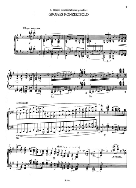 Grosses Konzertsolo, Sonate, B-A-C-H