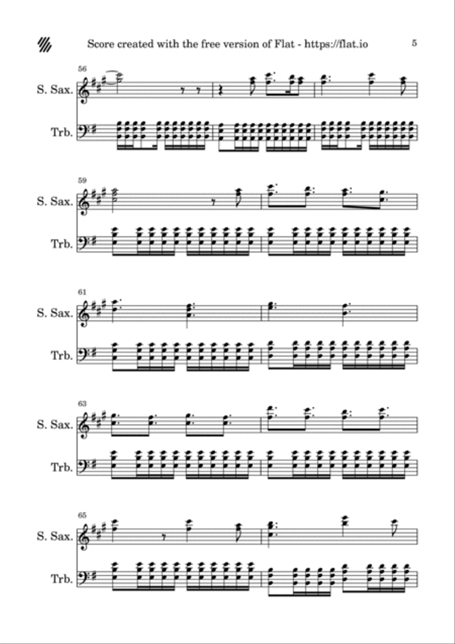 The Kill Trombone Duet scores gallery preview page 5