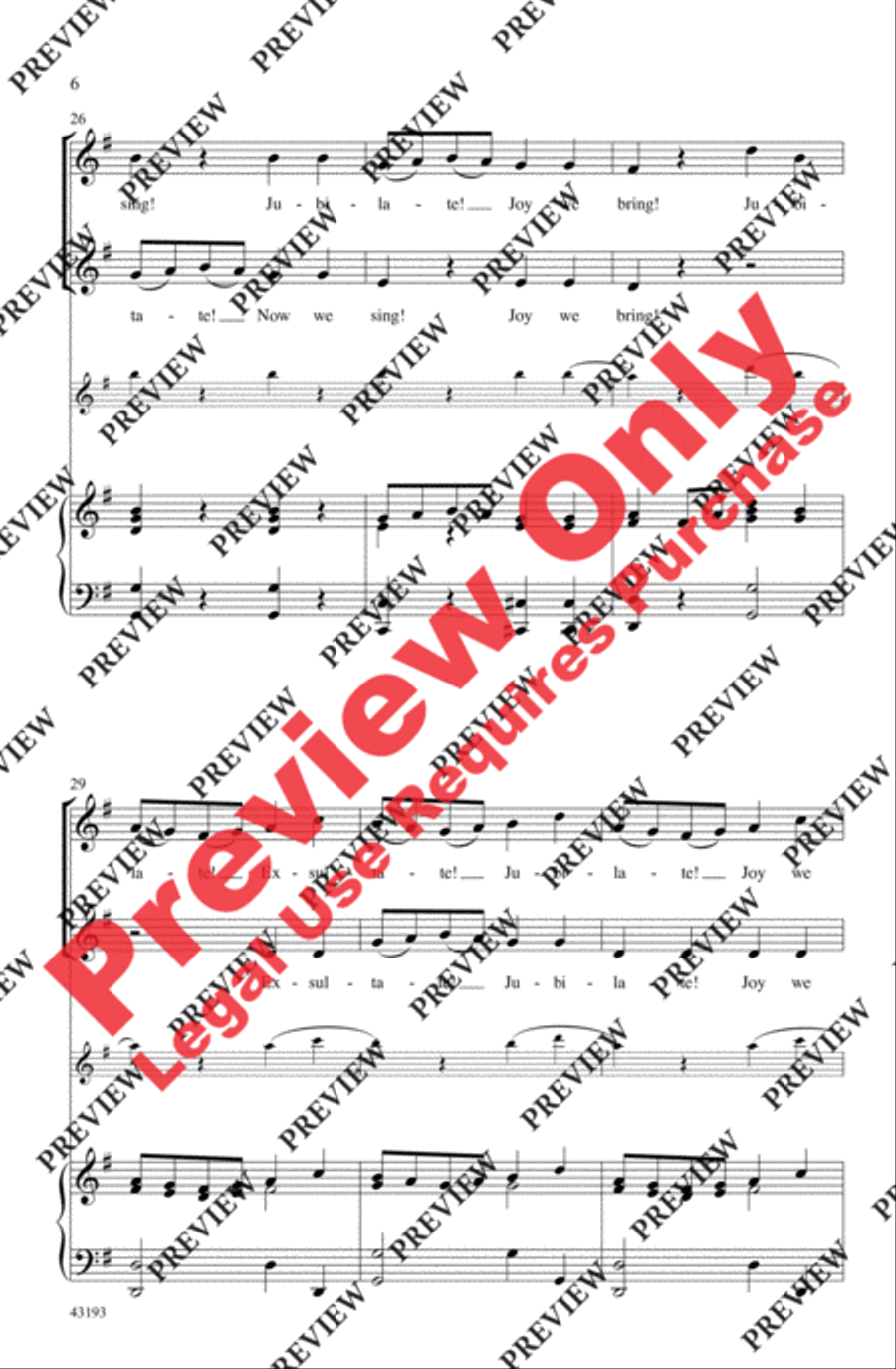 Jubilate! Joy We Bring! 2-Part scores gallery preview page 6