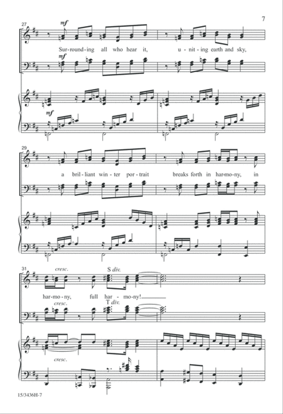 Canticle of Winter 4-Part scores gallery preview page 7
