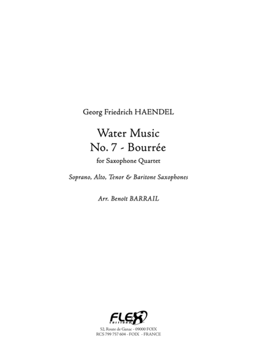 Water Music - No. 7 - Bourree image number null