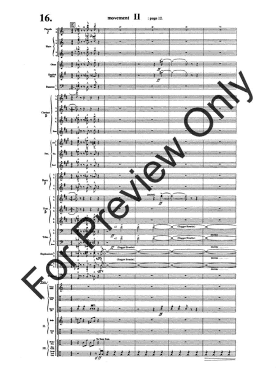 Symphony #1 In Memoriam Dresden 1945 Concert Band scores gallery preview page 20