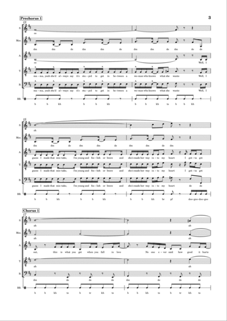 Play With Fire A Cappella scores gallery preview page 3