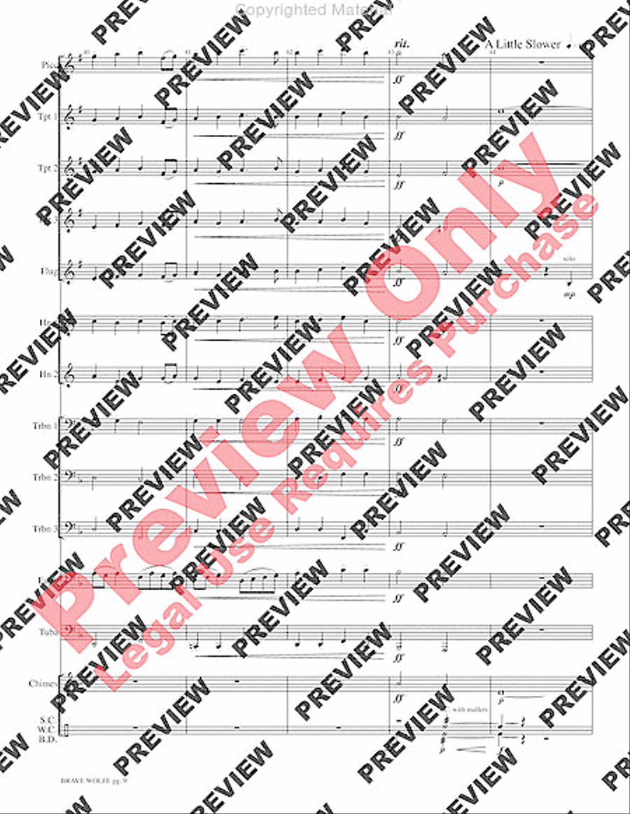 Brave Wolfe Brave Wolfe Small Ensemble scores gallery preview page 11