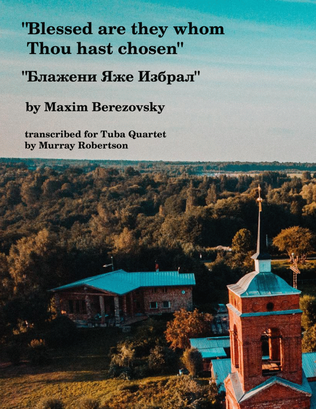 Book cover for Blessed are they whom Thou hast chosen (Tuba/Euphonium Quartet)