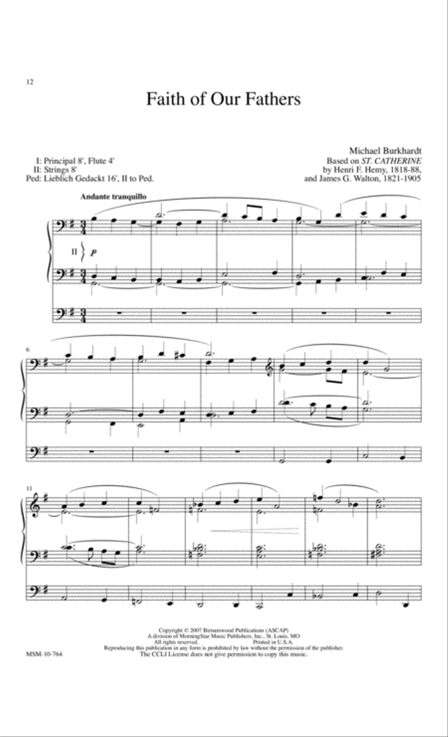 Praise and Thanksgiving, Set 7 Organ scores gallery preview page 4