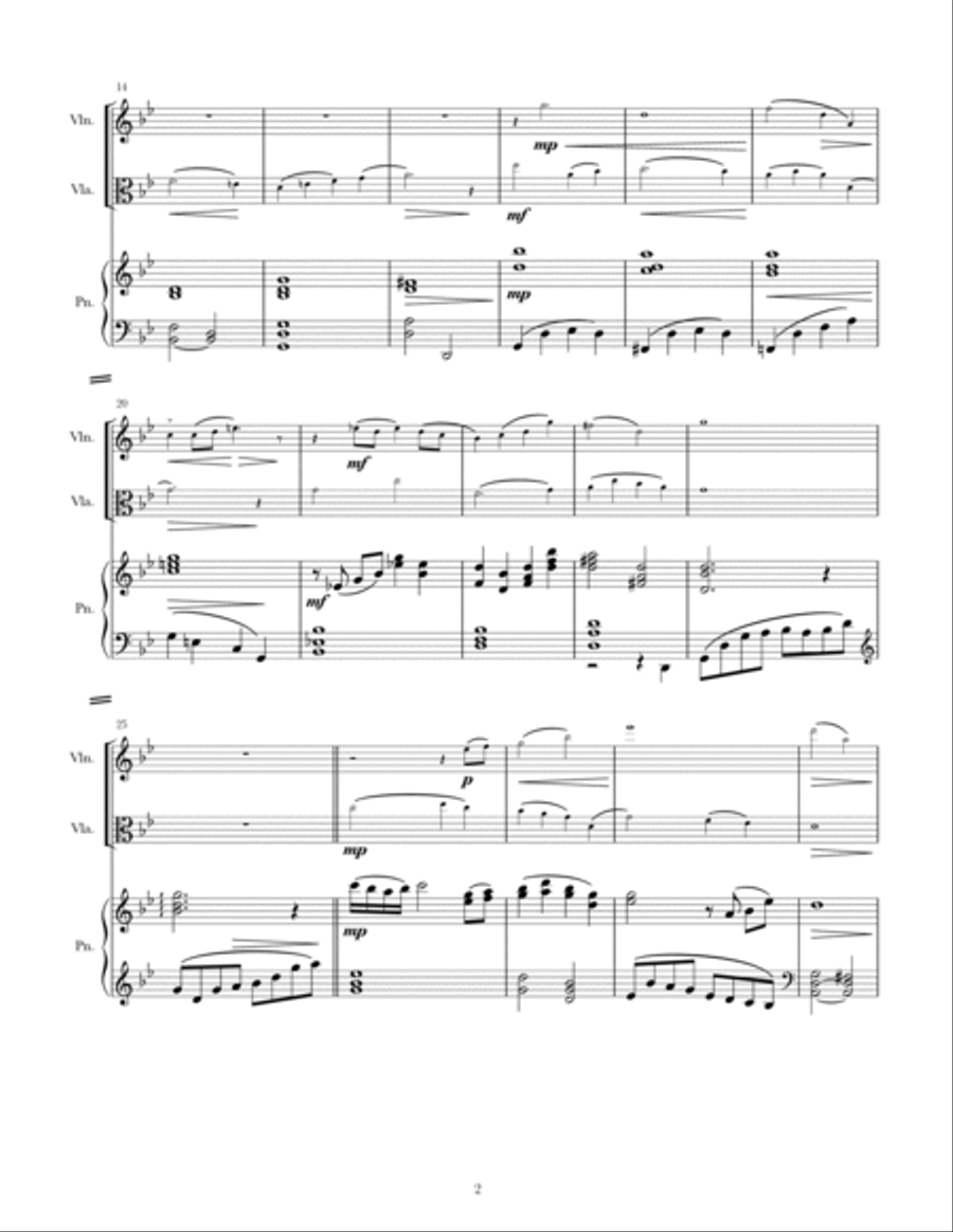 Aradia, La Bella Pellegrina (all-string version) String Duet scores gallery preview page 4