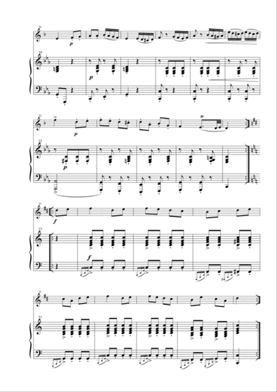Turkish March for Trumpet and Piano Trumpet Solo scores gallery preview page 4