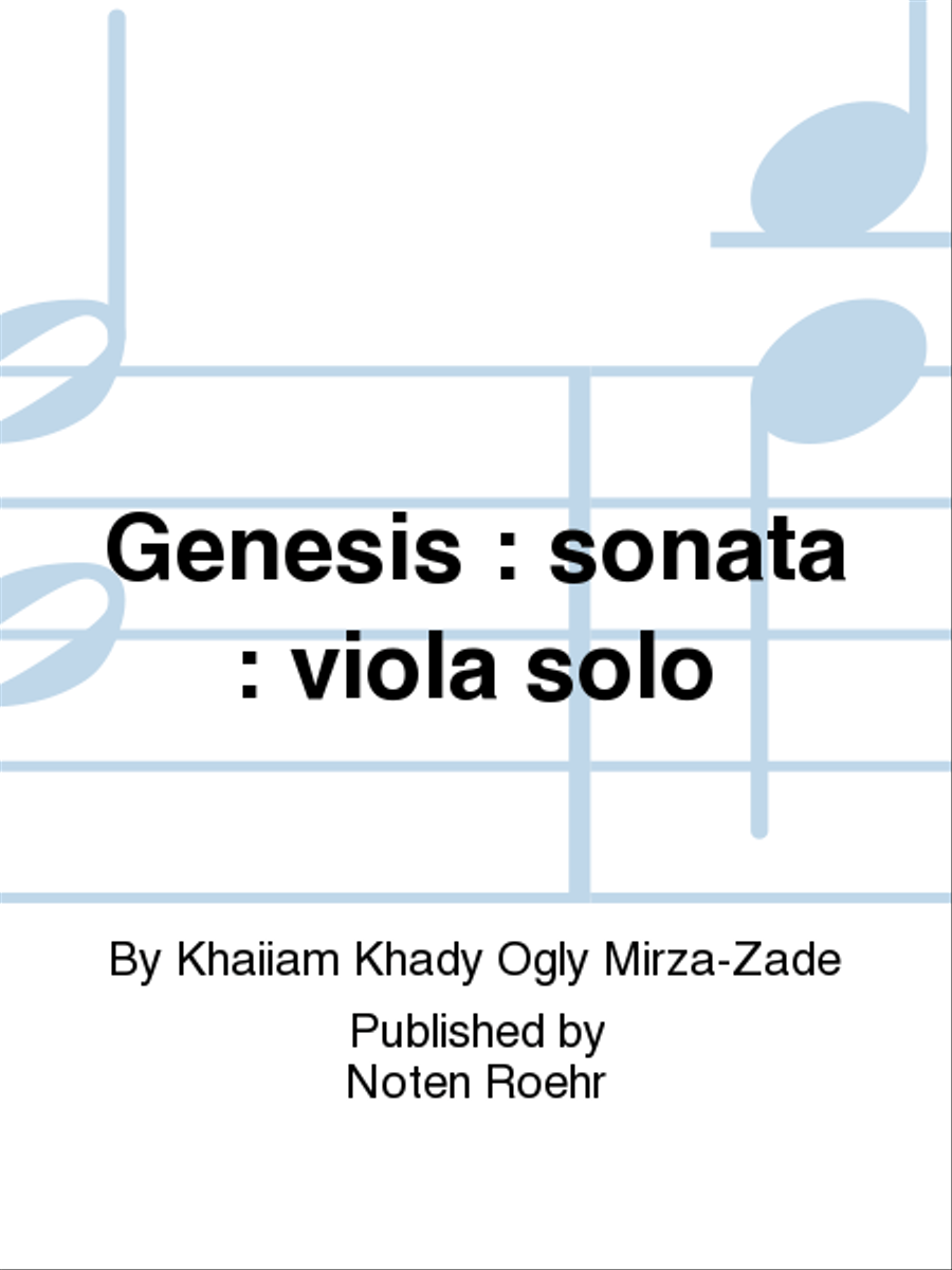 Genesis Viola Solo scores gallery preview page 1