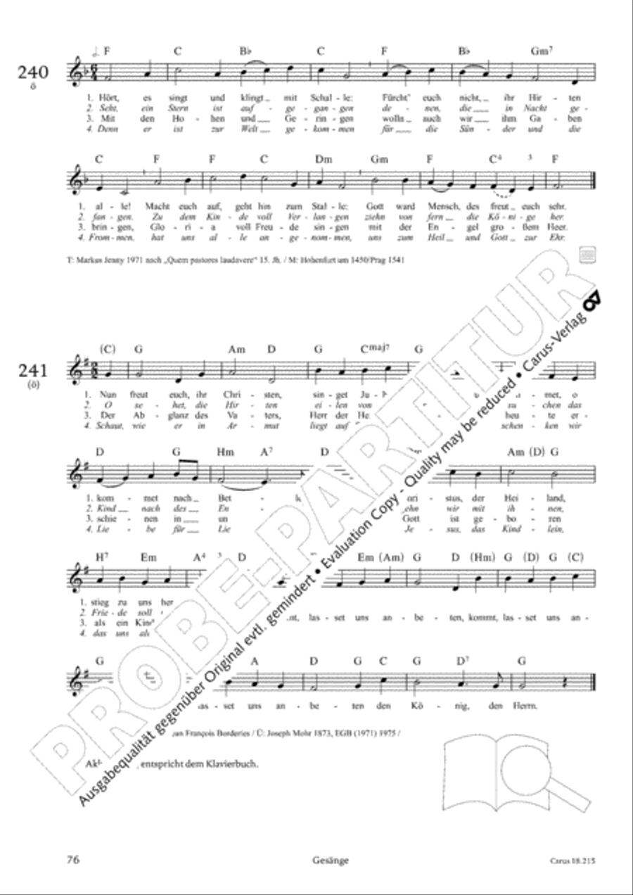 Gitarrenbuch zum Gotteslob Guitar scores gallery preview page 73
